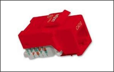 Jack Rj45 Cat 6 Rojo Nitrotel