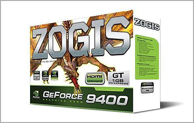 Tarjeta De Video Zogis De 1Gb 9400Gt Pci Express